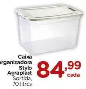 Oferta de Agraplast - Stylo - Caixa Organizadora por R$84,99 em Carrefour