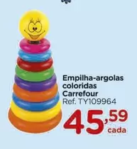 Oferta de Carrefour - Empilha-argolas Coloridas por R$45,59 em Carrefour