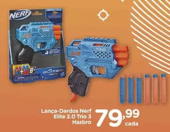 Oferta de 21 - Hasbro - Lanca-dardos Nerf Elite 2.0 Trio 3 por R$79,99 em Carrefour