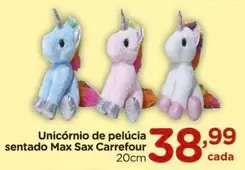 Oferta de Carrefour - Unicórnio De Pelúcia por R$38,99 em Carrefour