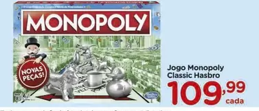 Oferta de Classic - Hasbro - Jogo Monopoly por R$109,99 em Carrefour