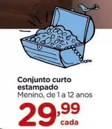 Oferta de De   - Conjunto Curto Estampado por R$29,99 em Carrefour