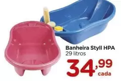 Oferta de Styll Hpa - Banheira por R$34,99 em Carrefour