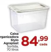 Oferta de Agraplast - Stylo - Caixa Organizadora por R$84,99 em Carrefour