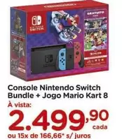 Oferta de Nintendo - Console Switch Bundle + Mario Kart 8 por R$2499,9 em Carrefour