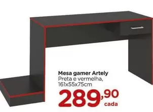 Oferta de Artely - Mesa Gamer por R$289,9 em Carrefour