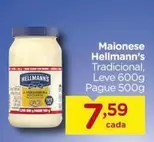 Oferta de Hellmann's - Maionese por R$7,59 em Carrefour