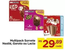 Oferta de Nestlé - Multipack Sorvete por R$29,89 em Carrefour