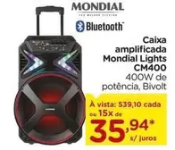 Oferta de Mondial - Caixa amplificada Lights CM400 por R$35,94 em Carrefour