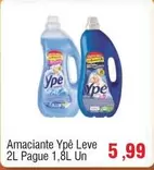 Oferta de Ypê - Amaciante Leve 2L Pague 1,8L Un por R$5,99 em Spani Atacadista