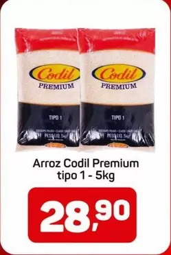 Oferta de Codil - Arroz Premium por R$28,9 em Supermercados ABC