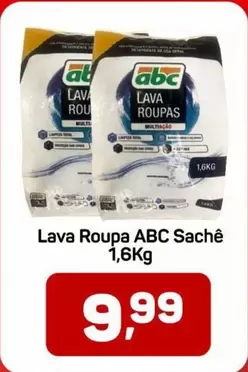 Oferta de Abc - Lava Roupa Sachê por R$9,99 em Supermercados ABC