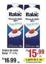 Oferta de Italac - Crem De Leite por R$16,99 em Fort Atacadista