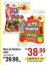 Oferta de Mania - Jake - Bala De Gelatina por R$38,99 em Fort Atacadista