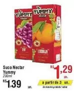 Oferta de Yummy - Yummy - Suco Nectar por R$1,39 em Fort Atacadista