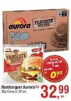 Oferta de Aurora - Hambúrguer por R$32,99 em Fort Atacadista