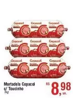 Oferta de Copacol - Mortadela C/ Toucinho por R$8,98 em Fort Atacadista