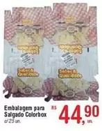 Oferta de Rs - Embalagem Para Salgado Colorbox por R$44,9 em Fort Atacadista