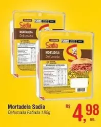 Oferta de Sadia - Mortadela por R$4,98 em Fort Atacadista