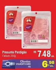 Oferta de Perdigão - Presunto por R$7,48 em Fort Atacadista