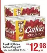 Oferta de Cotton - Papel Higiênico Compacto por R$12,98 em Fort Atacadista