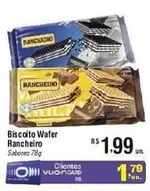 Oferta de Rancheiro - Biscotto Wafer por R$1,99 em Fort Atacadista