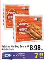 Oferta de Seara - Salsicha Hot Dog por R$8,98 em Fort Atacadista