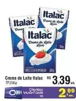 Oferta de Italac - Creme De Leite por R$3,39 em Fort Atacadista