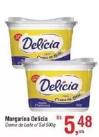 Oferta de Delícia - Margarina por R$5,48 em Fort Atacadista