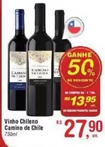 Oferta de Rs - Camino de Chile - Vinho Chileno por R$13,95 em Fort Atacadista