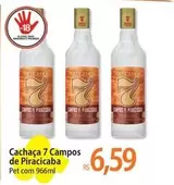 Oferta de Cachaça - Cachaça 7 Campos De Piracica por R$6,59 em Atacadão