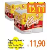 Oferta de Klass - Papel Higiênico por R$11,9 em Atacadão