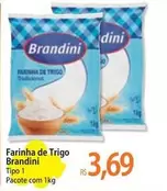 Oferta de Brandini - Farinha De Trigo por R$3,69 em Atacadão