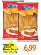 Oferta de Estrela - Massa Para Lasanha Semola por R$6,99 em Atacadão