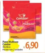 Oferta de Condor - Pano Multiuso por R$6,9 em Atacadão