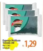 Oferta de 3M - Tinindo - Esponja Multiuso por R$1,29 em Atacadão