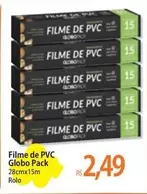 Oferta de De   - Globo Pack - Filme De Pvc por R$2,49 em Atacadão