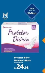 Oferta de Member's Mark - Protetor Diário por R$24,98 em Sam's Club