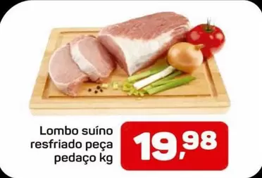 Oferta de Lombo Suíno Resfriado Peça Pedaço por R$19,98 em Supermercados ABC