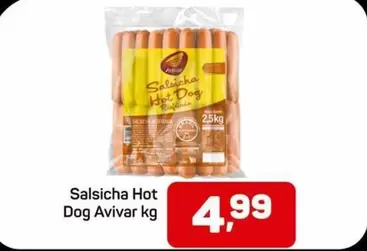 Oferta de Avivar - Salsicha Hot Dog por R$4,99 em Supermercados ABC