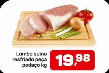 Oferta de Lombo Suíno Resfriado Peça Pedaço por R$19,98 em Supermercados ABC