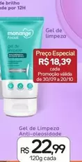 Oferta de Monange - Gel De Limpeza Anti-Olesidade por R$22,99 em Drogal