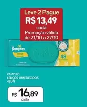 Oferta de Pampers - Lenços Umedecidos 48un por R$16,89 em Drogal