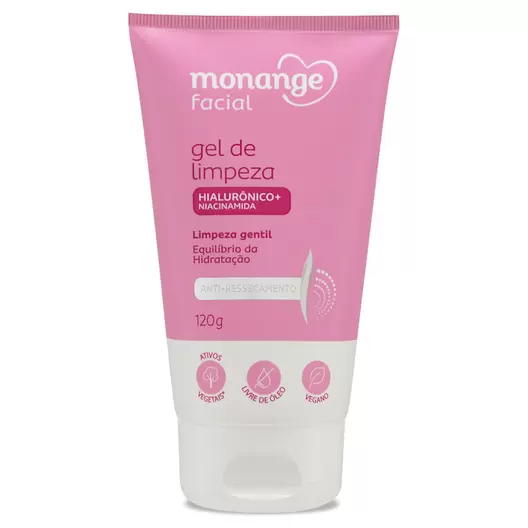 Oferta de Gel de Limpeza Monange Facial Anti-Ressecamento 120g por R$22,99 em Drogal