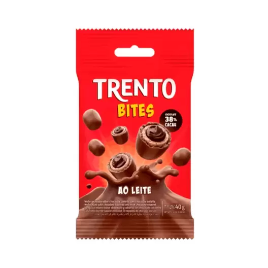 Oferta de Chocolate Trento Bites ao Leite 40g por R$6,85 em Drogal