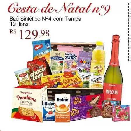 Oferta de Baú Sintético N°4 Com Tampa 19 Utens por R$129,98 em Fort Atacadista