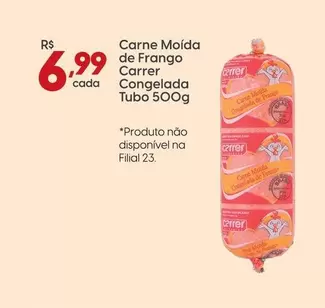 Oferta de Carrer - Carne Moída De Frango Congelada  por R$6,99 em Rissul