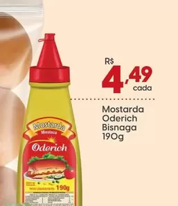 Oferta de Oderich - Mostarda Bisnaga por R$4,49 em Rissul