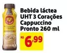 Oferta de 3 Corações - Bebida Láctea UHT por R$6,99 em Mercado Extra