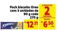 Oferta de Oreo - Pack Biscoito De Com 3 Unidades por R$12,11 em Extra